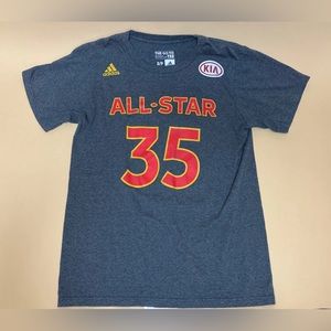 🚨RARE Adidas 2016 Grey All Star T-shirt Jersey Kevin Durant — Adult Small